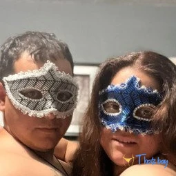 The masquerade couple